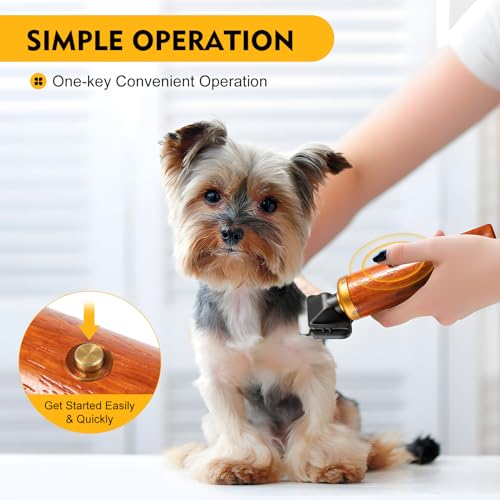 Professional Pet Hair Clipper for Dogs Cats Sheep, 55W High Power,Low Noise