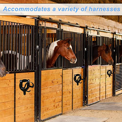 12 Counts Horse Bridle Rack, Bridle Bracket Bridle Hooks with Tubes & Screw - size: 12 Counts