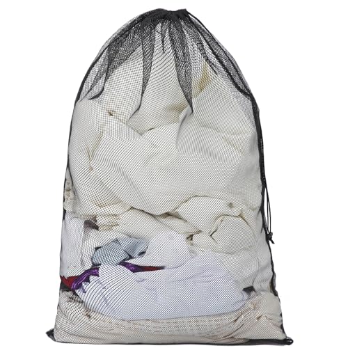 Berlune 1 Pc Large Mesh Laundry Bags - color: Black