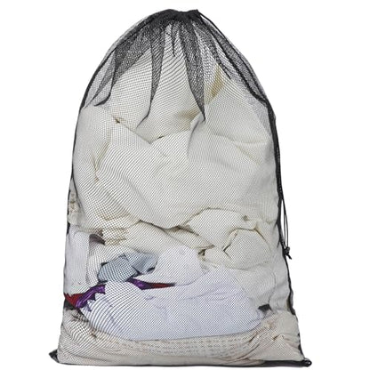 Berlune 1 Pc Large Mesh Laundry Bags - color: Black