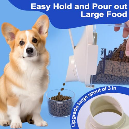 2-3lb Dog Food Storage Containers, Cat Food Container for 2-3 lbs, Dog food storage Airtight Storage with Measuring Cup, Can Lid and Can Scoop - size: Small
