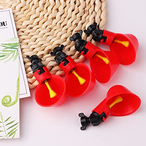 12Pack Chicken Waterer Cups,Poultry Water Cups,Automatic Poultry Waterer for DIY Poultry Quail Duck Chicken Bird Drinker