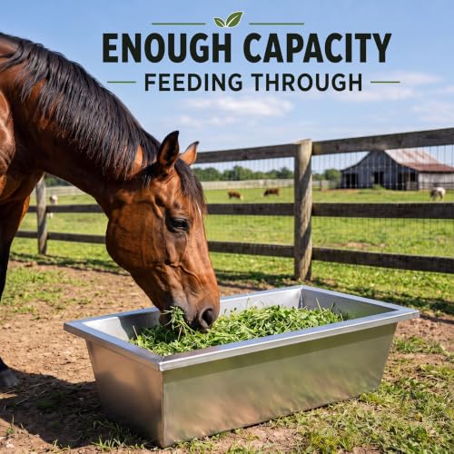 Geelin 2 Pcs 6 Gallon/24 Quart Livestock Water Trough, Stainless Steel - size: 6 Gallon/24 Quart