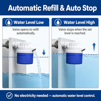 2 Inch NPT Threaded Side Inlet Automatic Water Float Valve | Automatic Water Level Control, Shut Off Valves, For Water Tank, Pool, Livestock Troughs - size: 2‘’