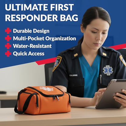 Dixie EMS Dixigear Empty First Responder II Bag 10.5" x 5" x 8" - Orange - color: Orange