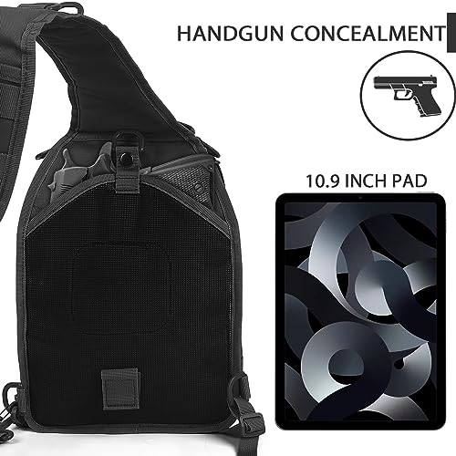 HAOMUK Tactical Sling Bag Backpack Military Rover Shoulder Sling Pack Small EDC Crossbody Chest Bag for Men - color: Acu