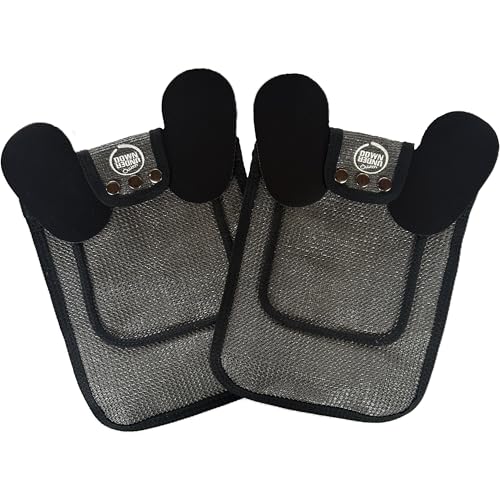 DOWN UNDER OUTDOORS 2 Medium-Large Chicken Saddles Extra Long Grey Mesh - color: Dark Grey Mesh