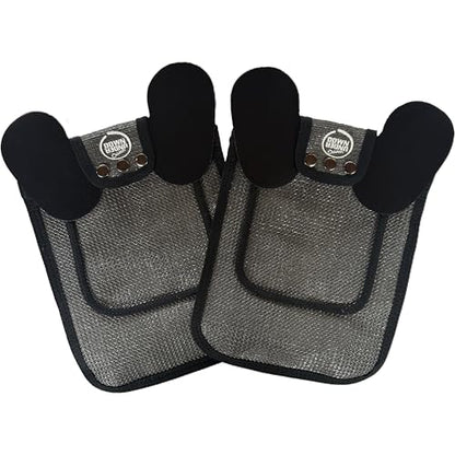DOWN UNDER OUTDOORS 2 Medium-Large Chicken Saddles Extra Long Grey Mesh - color: Dark Grey Mesh