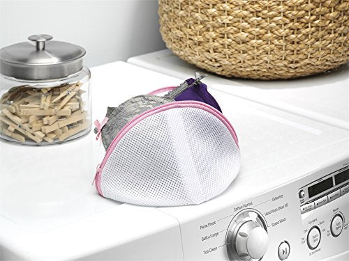 Whitmor Mesh Bra Wash Bag - Set of 3 -White - size: Small Set of 3