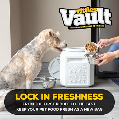 Vittles Vault Vittles Vault Pawprint Food Storage Container + Scoop, 25lbs - size: 25 Pounds
