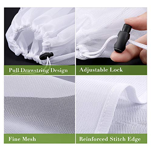 Brew Bags Reusable 3 Pack, Extra Large 26"x22" Fine Mesh Strainer Bag for Home Brewing Hops Grains Wine Beer Making Drawstring Straining Brew in a Bag - size: 1