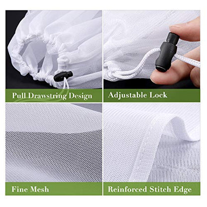 Brew Bags Reusable 3 Pack, Extra Large 26"x22" Fine Mesh Strainer Bag for Home Brewing Hops Grains Wine Beer Making Drawstring Straining Brew in a Bag - size: 1