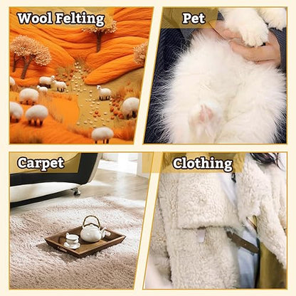 2 Pcs Large 6.1" x 4.8"Wooden Hand Wool Carders for Needle Felting - color: Wooden Wool Carders
