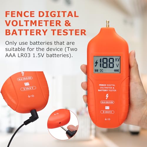 Electronic Fence Voltage Tester and Digital Fault Finder, Maximum 19.9kv