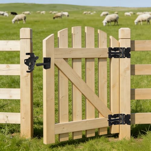 Self Closing Gate Hinges and Latch Kits for Vinyl/Wooden Fence Gates