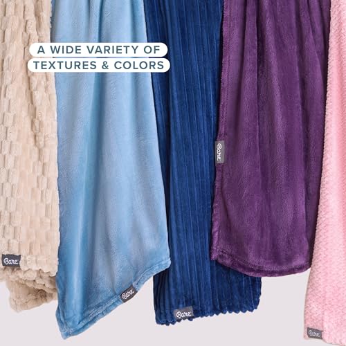 Bare Home Fleece Blanket Luxury Microplush (Full/Queen, Eggplant) - color: 15 - Eggplant, size: Full/Queen