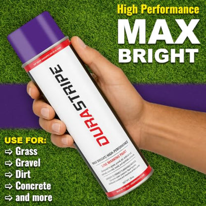 Athletic Field Marking Paint - (CASE) 12/18 Ounce Cans. The Most durable line marking paint available! Several colors to choose from. (Royal Purple) - color: Royal Purple