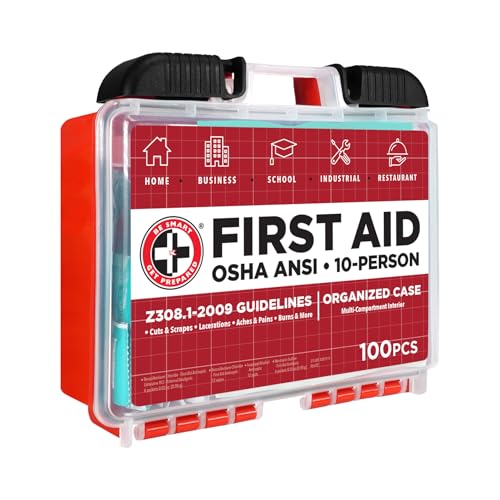 Be Smart Get Prepared OSHA/ANSI First Aid Kit - 10 Person