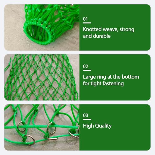 Slow Feed Hay Net,36-Inch Length, 5-Inch Holes, Hay Net for Horses and Goats (Blue, 1pc) - color: Blue