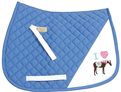 TuffRider Basic Dressage Saddle Pad - color: PARBLUE