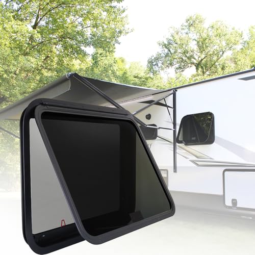 RV Exit Windows,30"W x 22"H RV Emergency Exit Windows for Cargo Trailer - size: 30"W x 22"H