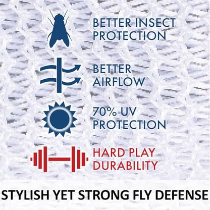 Schneiders Dura-Mesh Mrs. Pirate Designer Fly Horse Mask with Ears | 70% UV Protection | 1000D Mesh | Durable Bug Defense