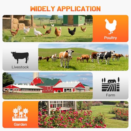 20 Miles 2J Solar Powered Electric Fence, 6-12KV Adjustable Output