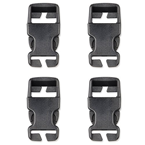 DYZD Plastic Buckle Repair Kit Quick Release Buckles No Sewing Required for Backpack Bag (4pcs Black,25 mm) - color: 4pcs Black
