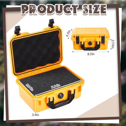 Relaxweex 8.5 x 6.5 x 3.7 Inch Hard Case, Grid Shell, Yellow - color: Yellow, size: 8.5 x 6.5 x 3.7 Inch, style: Grid Shell