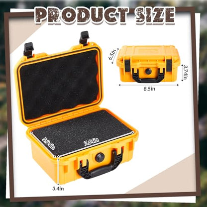 Relaxweex 8.5 x 6.5 x 3.7 Inch Hard Case, Grid Shell, Yellow - color: Yellow, size: 8.5 x 6.5 x 3.7 Inch, style: Grid Shell