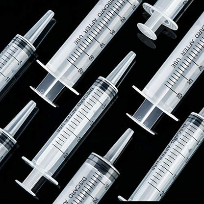 Boao 10 Pack Plastic Syringes Without Needle Epoxy Resin 20 ml,60 ml - size: 20 ML, 60 ML