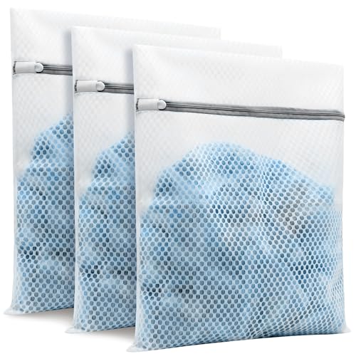 3Pcs Laundry Bags Mesh Wash Bags 16x20 Inches | (3 Large) - size: 3-PACK-Large