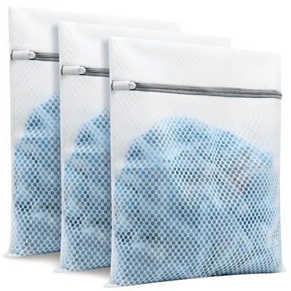 3Pcs Laundry Bags Mesh Wash Bags 16x20 Inches | (3 Large) - size: 3-PACK-Large