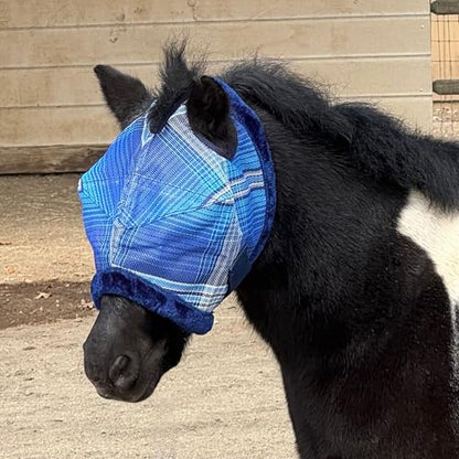 Kensington Protective Products MINI and Pony Fly MASK with Fleece Trim, Kentucky Blue, SMA - color: 181 - Kentucky Blue, size: A-Small