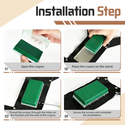 Ram Breeding Marking Harness for Sheep & Goat, 3 Pack Mating Crayon Block - color: 3 Colors(Blue+Green+Red)