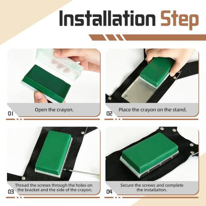 Ram Breeding Marking Harness for Sheep & Goat, 3 Pack Mating Crayon Block - color: 3 Colors(Blue+Green+Red)