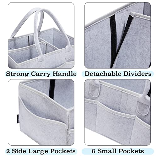 Pet Grooming Tote, Dog Grooming Supplies Organizer, Travel Outdoor (Bag ONLY) (Sliver Grey) - color: Sliver Grey