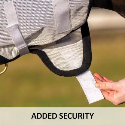 Schneiders Dura-Mesh Designer Fly Horse Masks | Fun Patterns & 70% UV Protection | Durable 1000D Mesh with Ear Coverage & Fleece Comfort - color: Pink, style: Granny