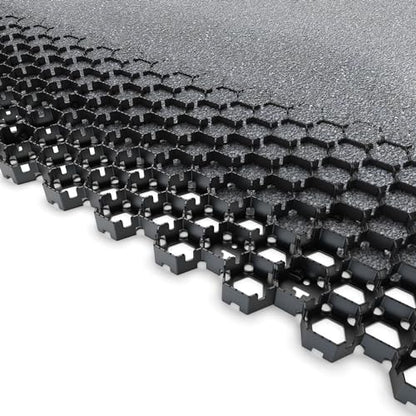 Vodaland Permeable Pavers - HexPave Grass & Gravel Permeable Paver System - 100% Recycled PPE Plastic Pavers, Handles 27,000 lbs, 1" Depth, 1450 s.f / 488 Units - size: 1450 Sq Ft