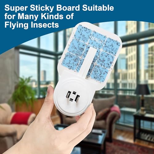 48 Pack Fly Trap Refill Glue Cards Compatible with Safer Home