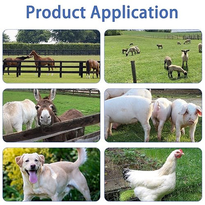 Electric Fence Energizer Plus 2 Mile/ 8 Acres Plug,Electric Fence Charger PE2，Livestock Fence Chargers for Containing Pets and Keeping Out Small Nuisance Animals 0.10 Joule - color: 0.10 Joule