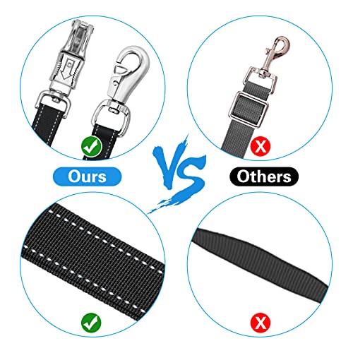 Cross Ties for Horse, Heavy Duty Nylon Trailer Tie - color: Black