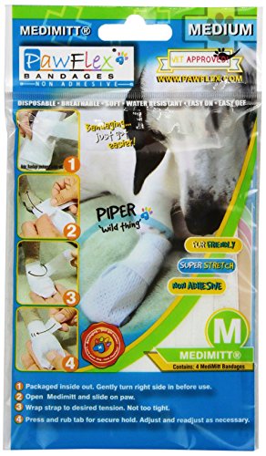 Pawflex Bandages Medimitt Bandages for Pets (Pack of 4) Medium - size: Medium