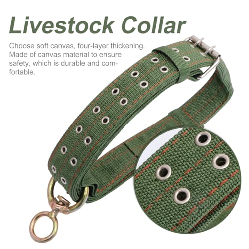 POPETPOP Adjustable Cow Collar, 51 Inch Thickened Nylon Cattle Neck Collar