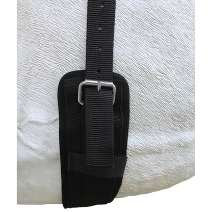 Horse Western Breathable Padded Anti-Slip Neoprene Bareback Saddle Pad 39194 - color: Purple/Black, size: Bareback Pad: 23" L x 36" W Cinch: 32" L x 4" W