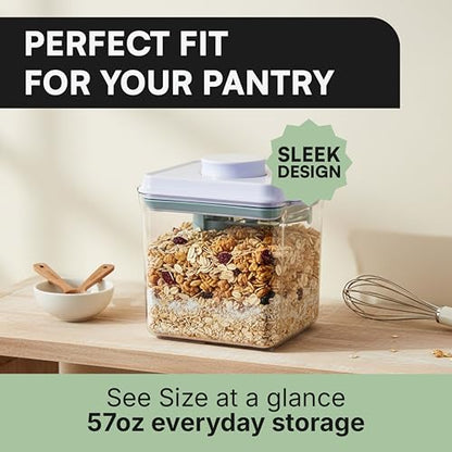 Bop Top Airtight Food Storage Containers | Pop-Top Lid | 7 Cups / 57 Oz - color: Single: 57 oz