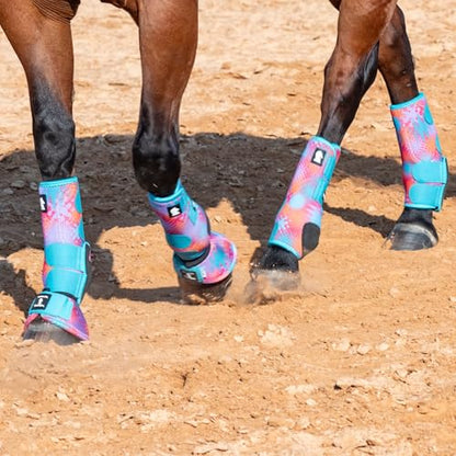 Classic Equine Legacy2 Support Boots, Front and Hind - color: Beatz, size: Large