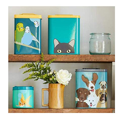 Burgon & Ball Creaturewares The Rabble Dog GCR/CAT Tin Pet Food Storage, 16.5 cm x 11 cm x 20 cm Size - style: The Rabble Dog