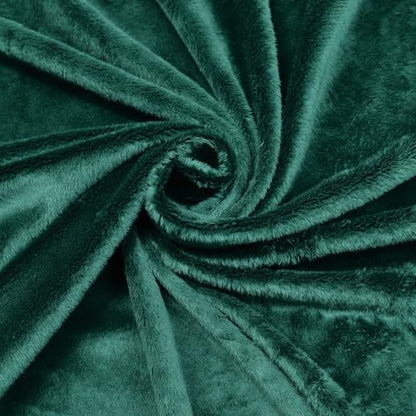 Surf turtle Dark Green Super Soft Minky Fabric by The Yard, 36"x60" - color: Dark Green
