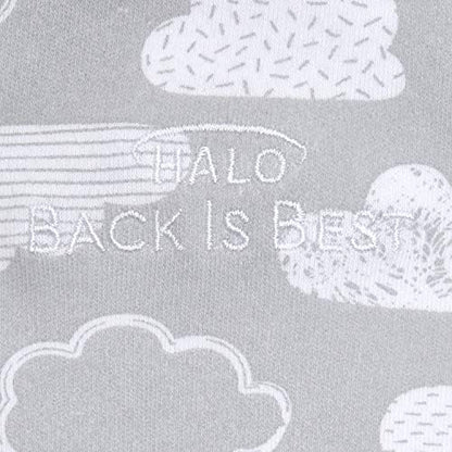 HALO 100% Cotton Sleepsack Swaddle, 3-Way Adjustable Wearable Blanket, TOG 1.5, Clouds, Small, 3-6 Months - color: Clouds, size: Small (Pack of 1)